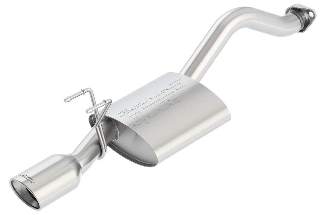 11828 – BORLA Exhaust System Kit, T-304 Stainless Steel With Muffler 2-1/4 Inch Pipe Diameter Single Exhaust With Sin...